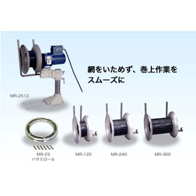 船舶用ウインチ マグローラー MR-2512 250W DC-12V 重量36kg 工進