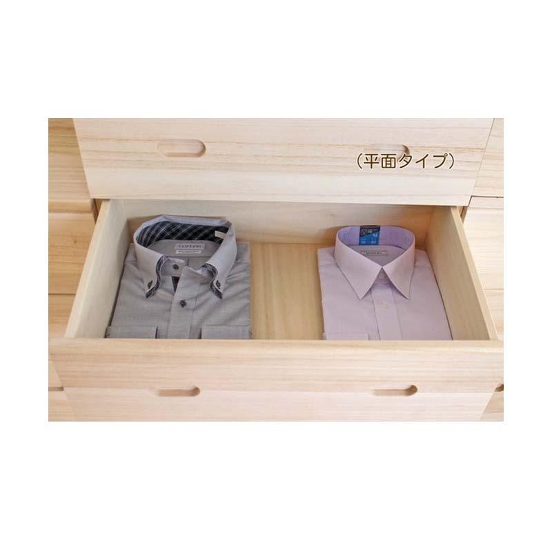 受注生産 総桐深型三段チェスト 60cm巾 平面三っ引き 60×40×59cm 3292