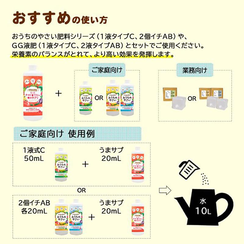 20本入 水耕栽培用 活性剤 もっとウマく育てたい時のサプリ 1ケース 500mL×20本 おうちのやさいシリーズ グリーングリーン 個人宅配送不可 代引不可 |  | 13