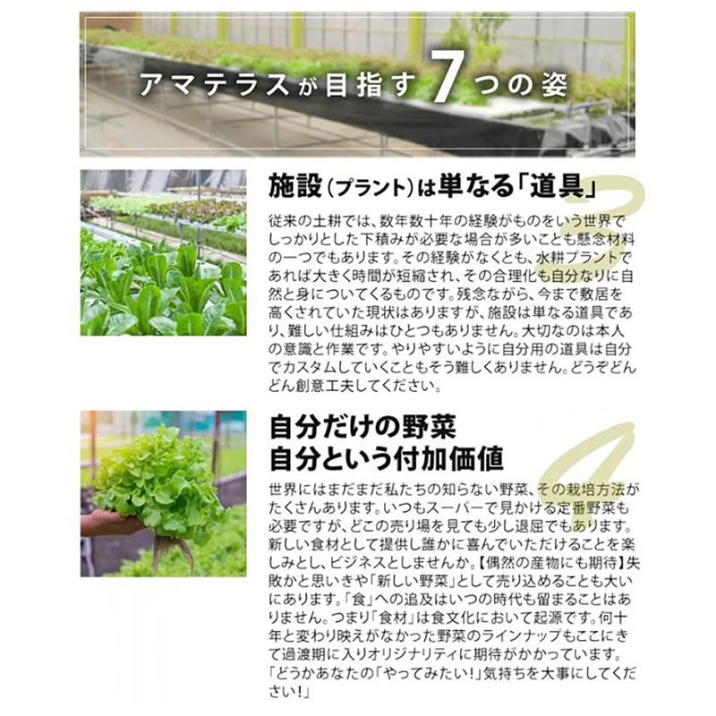 組み立てるだけ／ 水耕栽培装置 アマテラス 組み立て式 システム1台 水