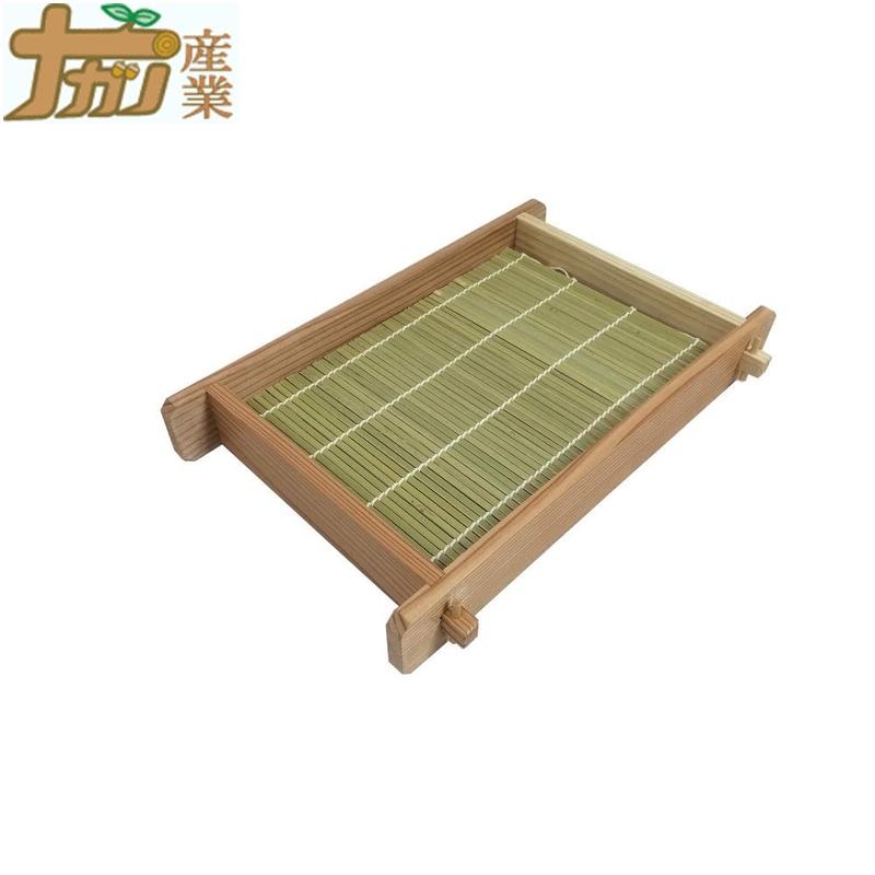 天然杉製 そばへぎ 2人前用 竹す付き 33×23cm そば ナガノ産業 代引