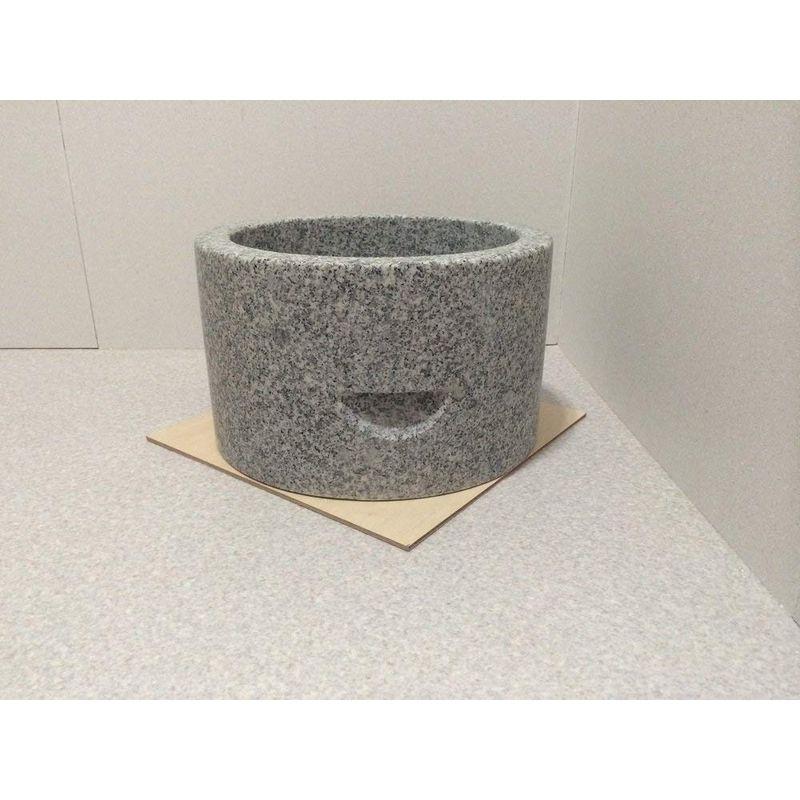 みかげ石もちつき臼 1升用 直径 約30×高さ15cm 餅 石臼 ナガノ産業 代