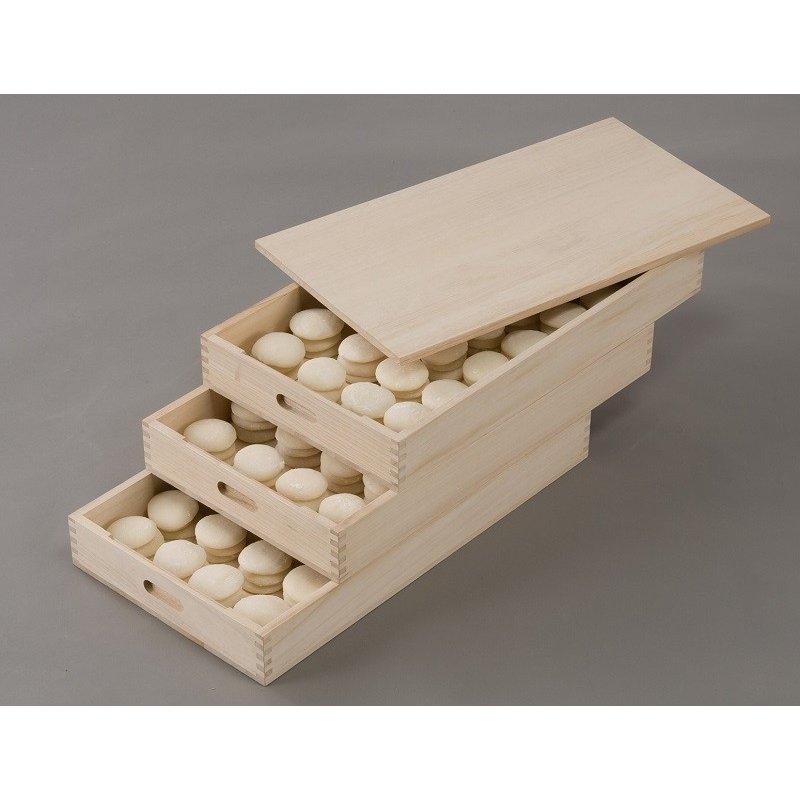 総桐 ふた付き もち箱 3段 33×60cm 餅 木箱 ナガノ産業 代引不可 総桐 ふた付き もち箱 3段 33×60cm 餅 木箱 ナガノ産業 代引不可