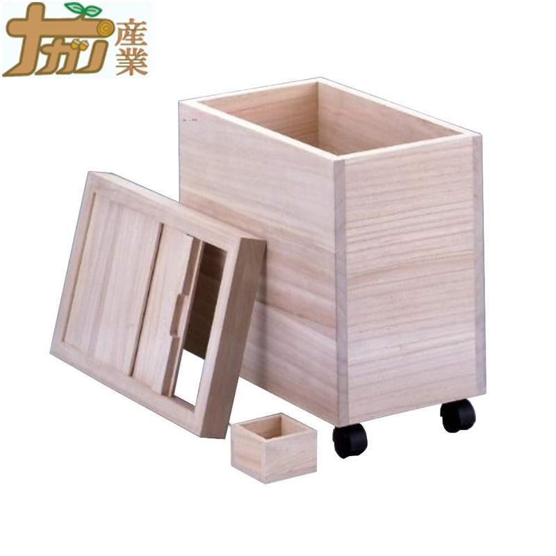 米びつ 桐 20kg 桐製米びつ 桐製一合マス付 DX-20 27×43cm (取外し式