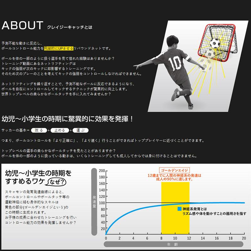 フットボールギア クレイジーキャッチ サッカー マルチスポーツ オリジナル 部活動 リバウンドネット ブルー W148cm H93cm 10kg クラシック クラブ活動