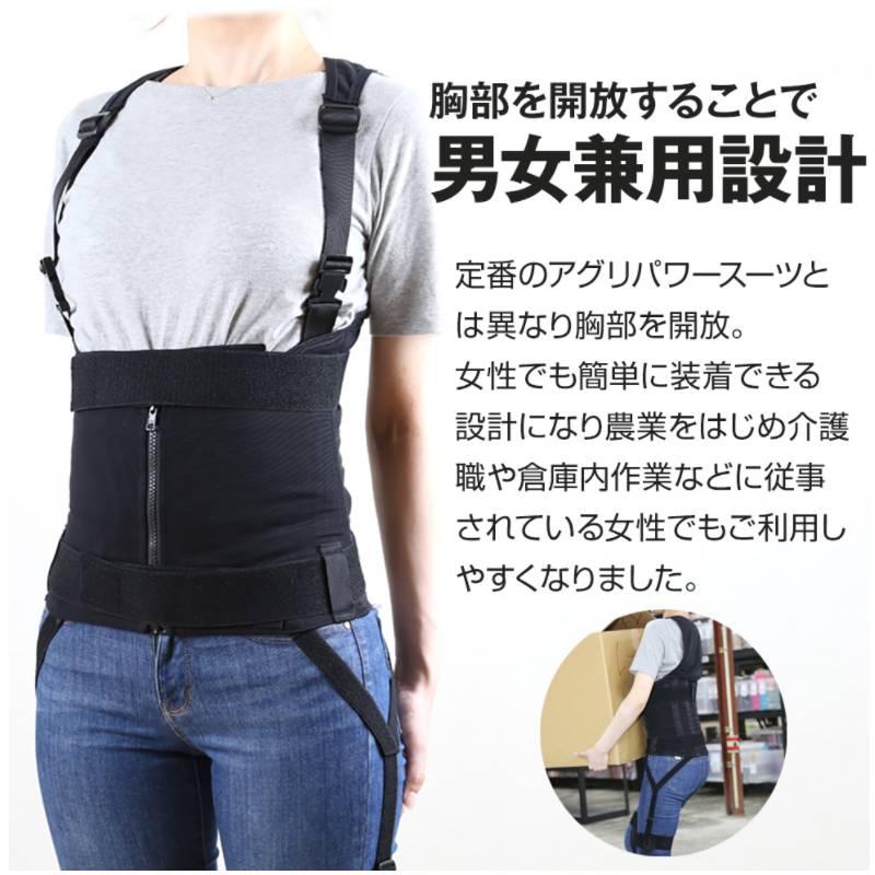 ワーキングパワースーツ WAPSBK00SS アトリエケー サポーター 男女兼用 中腰 腰痛 持ち上げ 肉体労働 補助 負担 軽減 農業 現場 土木 建設 作業 三冨 D |  | 06