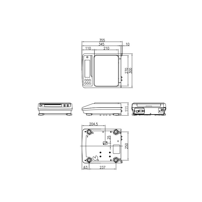 A&D 防塵 防水型中量級電子天びん GX-32001MD ひょう量 32.2kg 計測 計測器 計量 測量 測定 電子 デジタル エーアンドディー 宇N 代引不可の画像