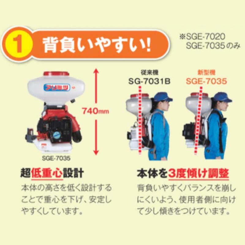 動力散布機 スーパーグラサン 40cc 以下 SGE-3013 有光工業 農業機械