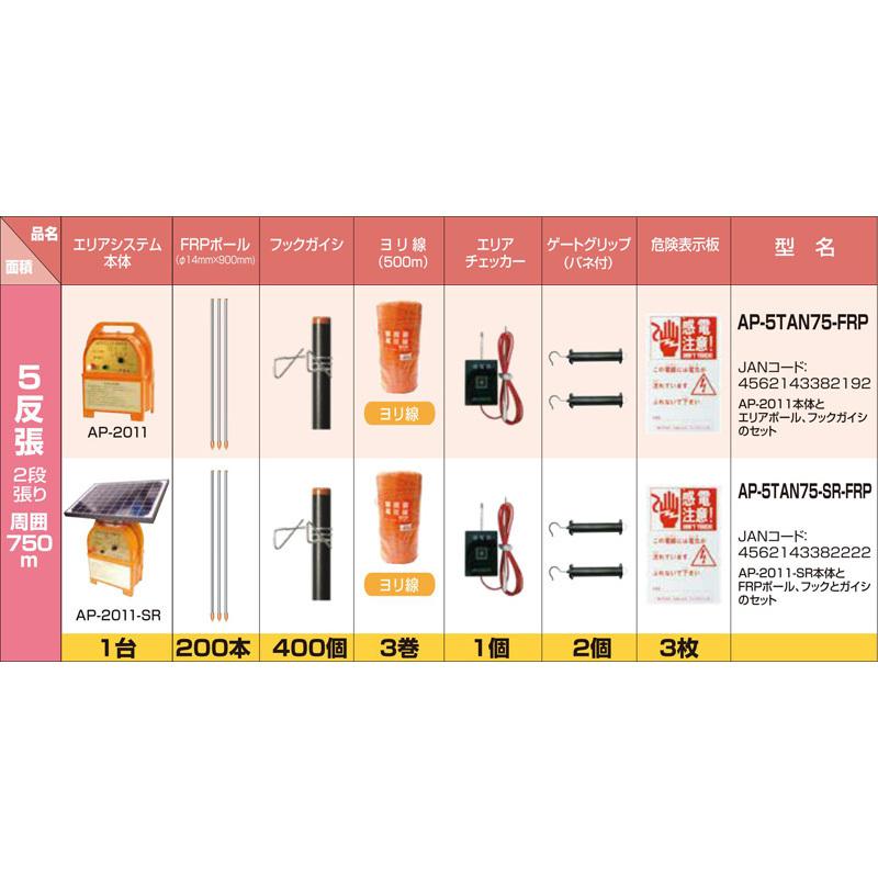 豪華豪華アポロ ソーラー電気柵 エリアシステム AP-2011-SR (本体のみ