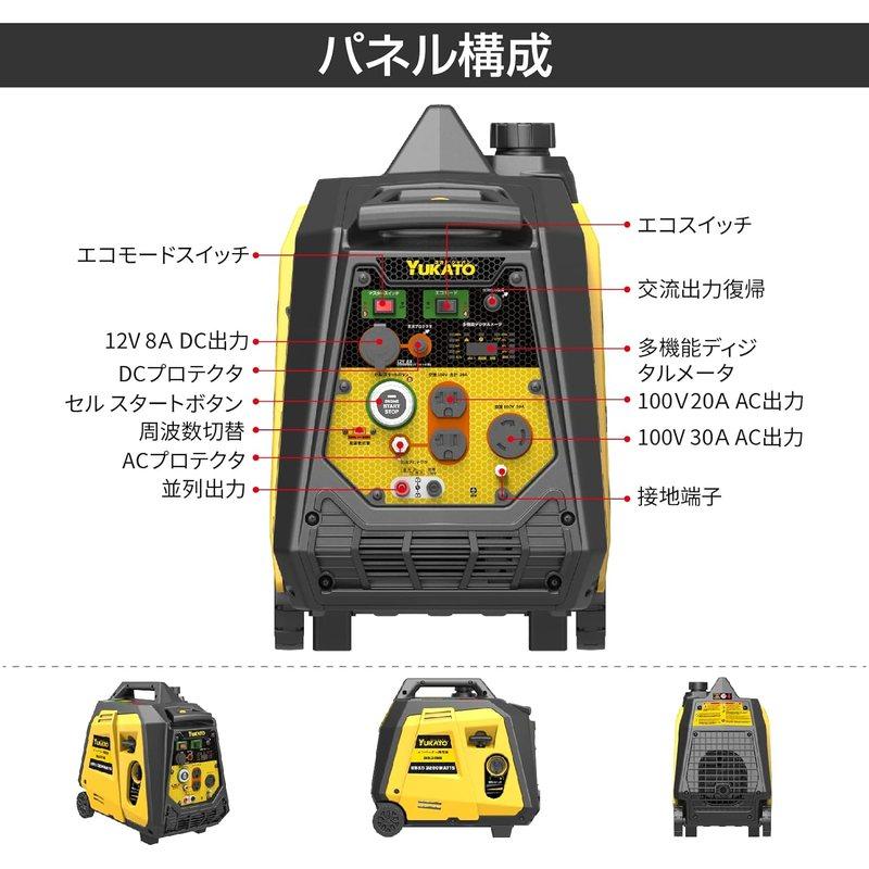 インバーター発電機 BS35iE ユカトYUKATO 定格出力3.2kVA 防音型 高