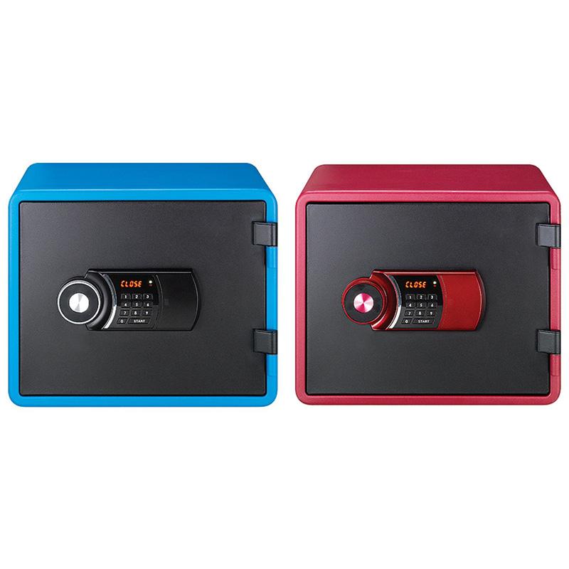 小型耐火金庫 YES COLOR SAFE YESM-020 BL RD EIKO エーコー レッド