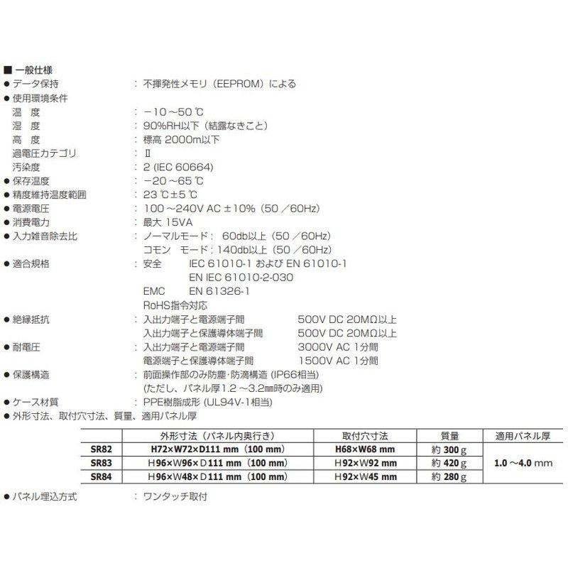 SR84-2P-N-90-1000000 シマデン 48×111mm SV設定2点 PID値2種 加熱冷却二出力制御 イベント出力 計測 演算 測定 図り 宇N 代引不可 【再利用可能】
