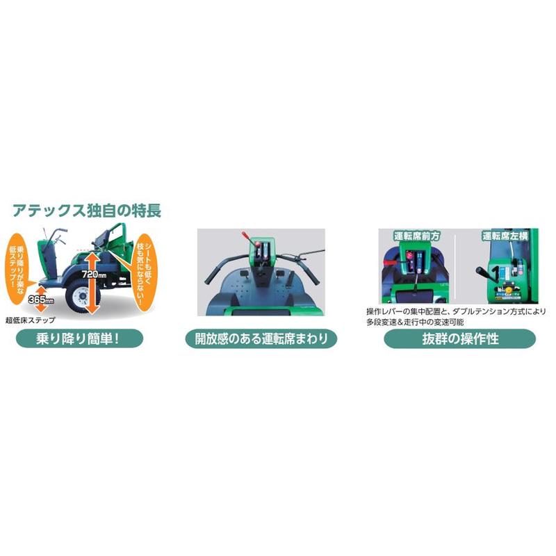 小型特殊自動車 4駆 SL57DSE アテックス atex 2840×1190×1280mm 誤始動