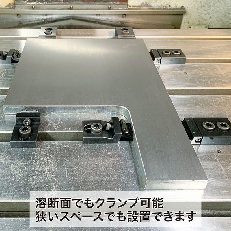 強力サイドクランプ GC-K070 基準タイプ 取付適合ボルトM10用 2個1セット 全晴 量産時 基準面 加工 時間短縮 浮き上がり 防止 固定治具 宇N 代引不可_2
