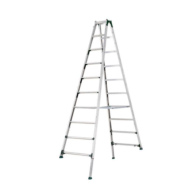 伸縮脚付専用脚立 天板高さ:2m76cm 〜 3m20cm 折畳式 伸縮構造 PRT