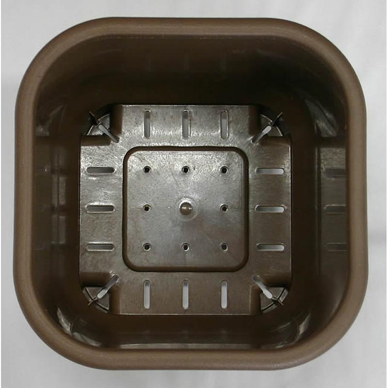 16個 eco\u0026ecoウインプランター 角38型 エコブラウン ポット 鉢 低環境負荷 低コスト 再生資源 ヤマト タS 個人宅配送不可 代引不可 大和の画像