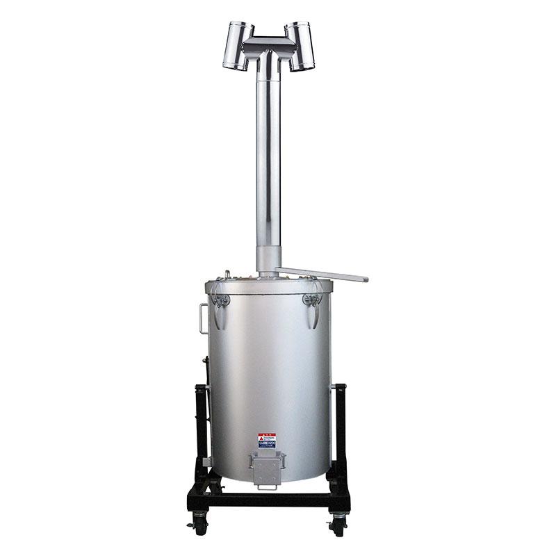 スピードくん炭機 DXA-574 キャスター付 大型タイプ くん炭 燻炭 木酢