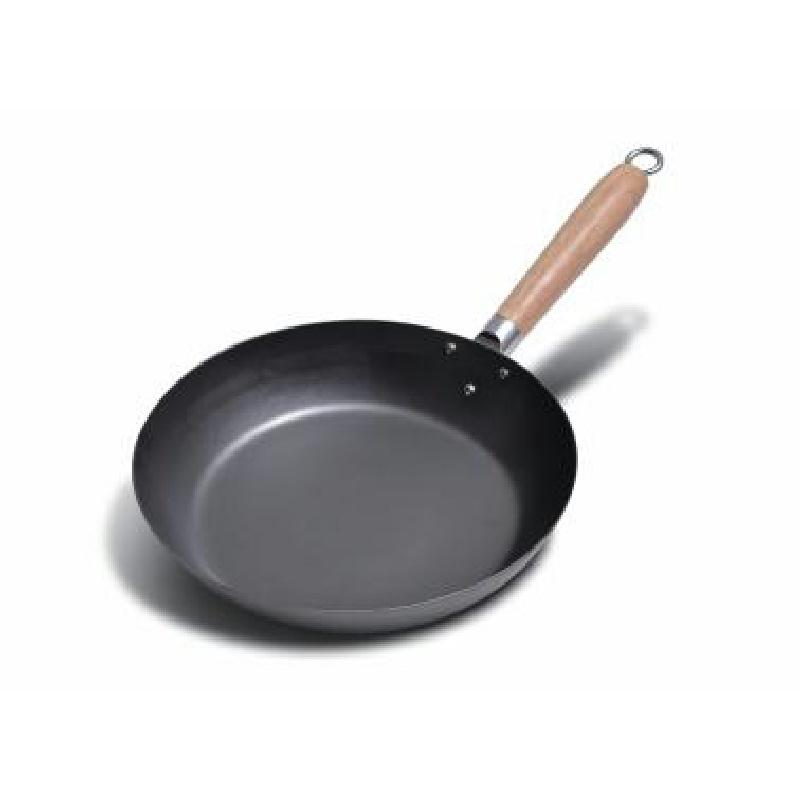 HANAKO+a 打出し 鉄 フライパン 木柄 28cm 1.6mm HAF-28 窒化加工 錆び