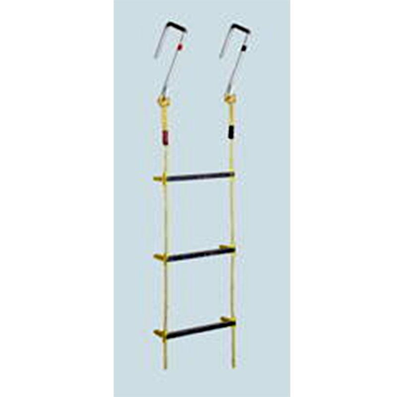 個人宅配送不可 アルミ縄はしご MSカギ付 8m No.120501 八ツ矢工業