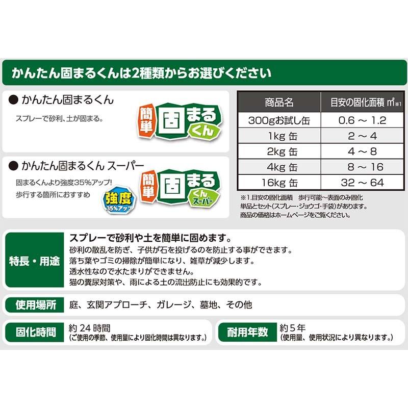現品限り一斉値下げ スプレー かんたん固まるくん アーバンテック 土を固める接着剤 砂利