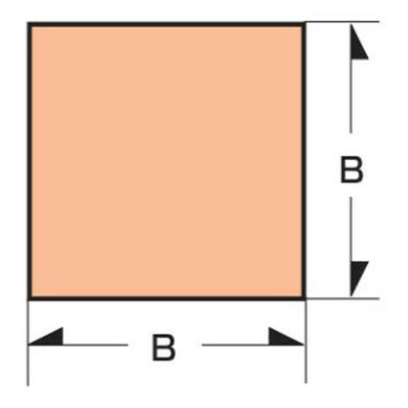 発泡面木　角タイプ　角-20　x　2m　20mm　100本入　目地材　アークエース　共B　基礎関連　代引不可　個人宅配送不可