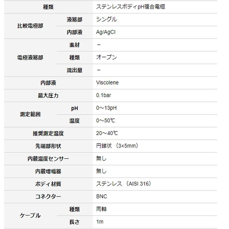 汎用 pH複合電極 BNCコネクター FC 240B 乳製品 チーズ 品質管理 など 1mケーブル ほとんどのpH計で利用可能 ハンナ カ施 代引不可 【測器】