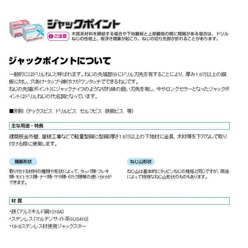 ジャックポイント SUS410ステンレスナベ＋SUS304ステンレスAZワッシャー SPJ19AZW 500本 クロムフリー 4×19 パシペートワックス yamahiro 【ピアスセッパンチュウカンヨウ】 アMD