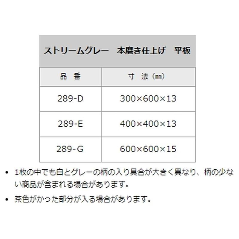 石材タイル 御影石平板 ストリームグレー 10枚 300×600×13 289-D インド産 荷受リフト必須 建築用壁材 床材 ドリーム壁材 アM 代引不可 個人宅配送不可_1