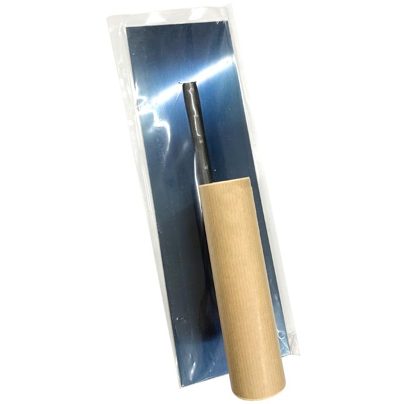 角鏝 油焼 285mm 板厚0.5〜0.55mm 左官 東京西勘 三冨D : プラス