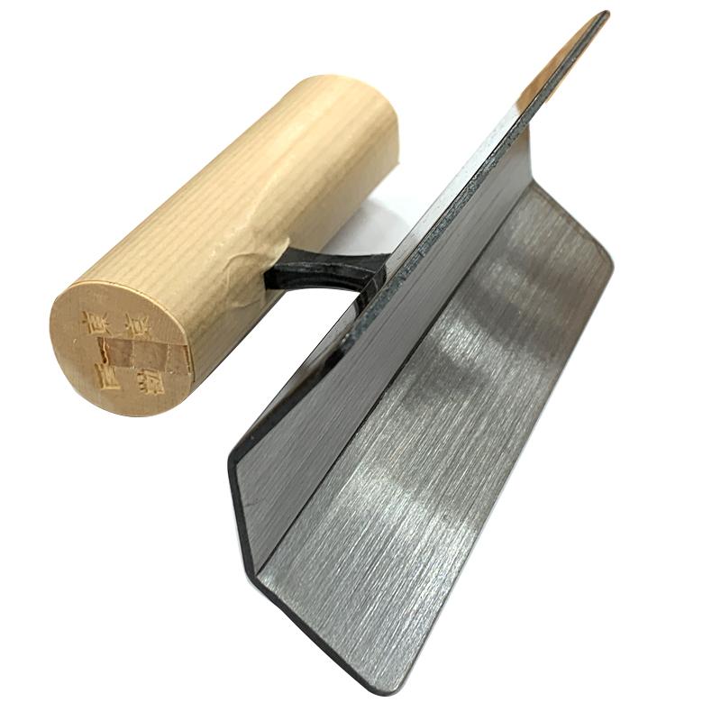 仕上鏝 中首角面引 人造 本焼 150×10mm 仕上げ 左官 東京西勘 三冨D