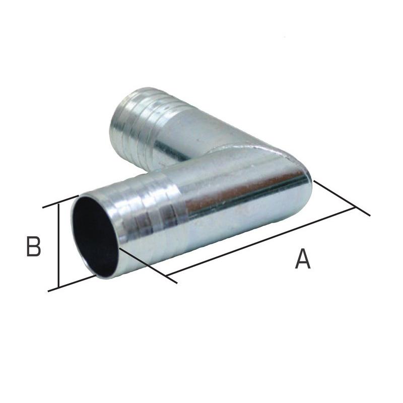 L型ホースニップル 両端タケノコ 50A 鉄製 50LHN050SS 消防 防災 災害
