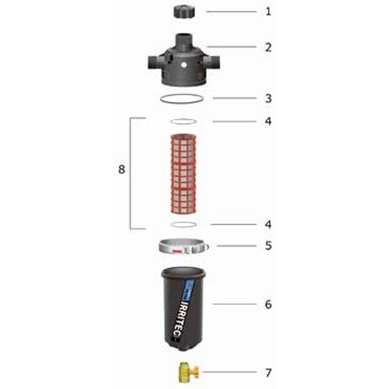 部品 スクリーンフィルター クランプ FZ-1750-5 スプリンクラー 水まき ノズル 交換用 イリテック カ施 代引不可_1