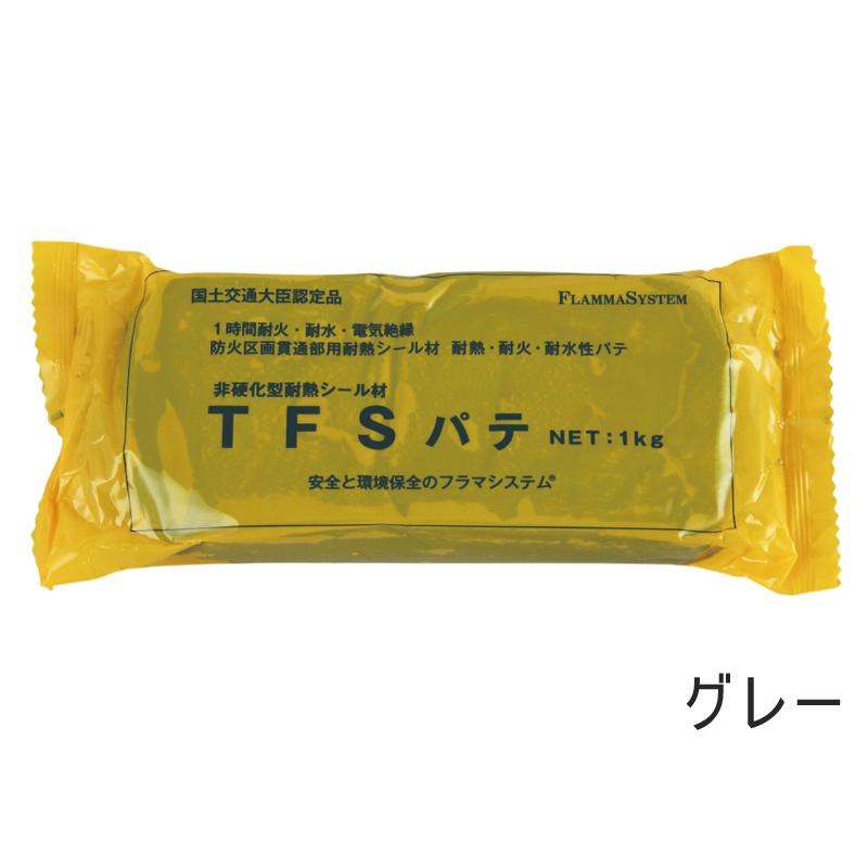 TFSパテ グレー FS019 195×100×40mm 1kg 標準 耐火パテ 0時間