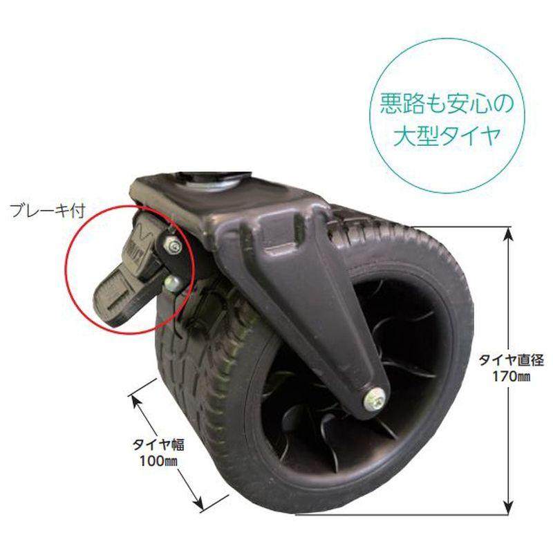 折り畳みキャリーカート CC-130 大容量 130L 工具 消耗品 廃棄物 運搬 