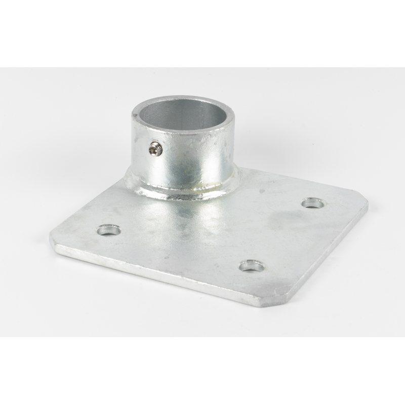 単管パイプ継手 ベース金具 重量用スクエア型ベース コーナー Z-15-1CB 5個入 野外専用 Zタイプ 48.6用単管ビス止めジョイント かん太 J工 産直 代引不可_1