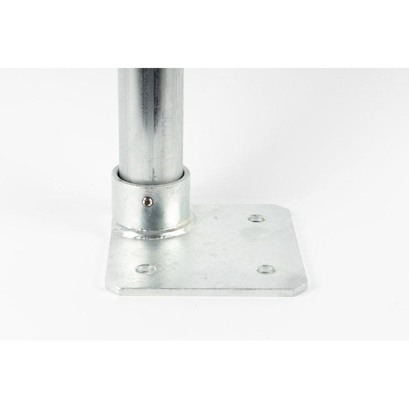 単管パイプ継手 ベース金具 重量用スクエア型ベース コーナー Z-15-1CB 5個入 野外専用 Zタイプ 48.6用単管ビス止めジョイント かん太 J工 産直 代引不可_3