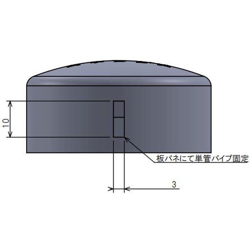 単管パイプ継手 単管パイプ用ステンレスキャップ 11-1C-48.6 250個入 標準 48.6用単管ビス止めジョイント DIY 接続 結合 かん太 J工 産直 代引不可_5