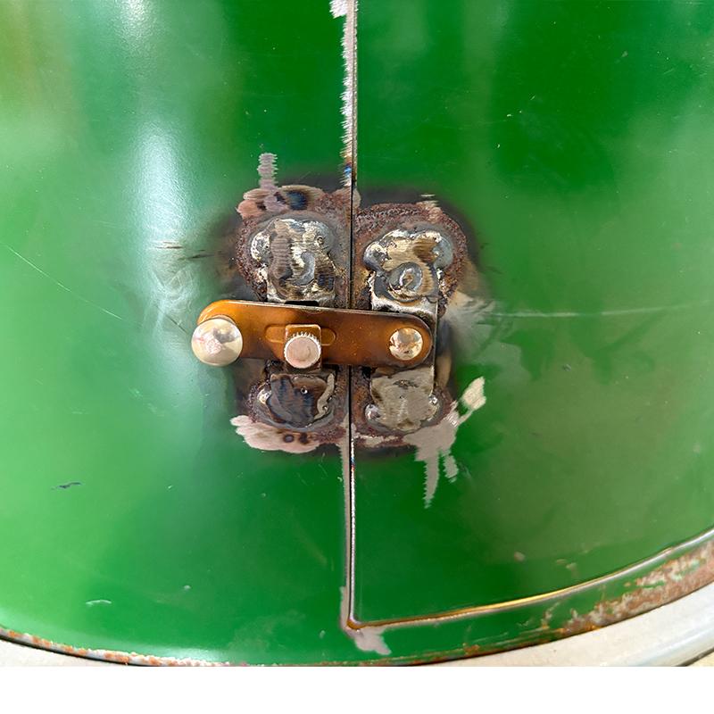 ドラム缶焼却炉フタ付き 下小窓蝶番蓋付 煙突なし 200L カラー