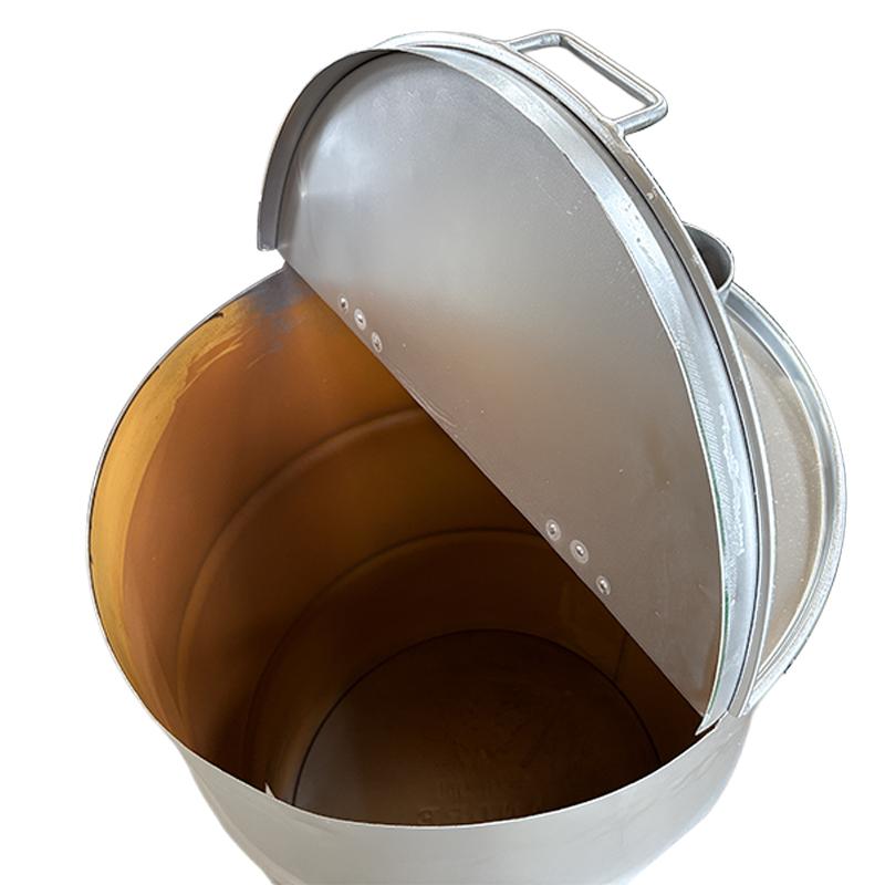 こまつなページ ドラム缶焼却炉フタ付き 下小窓蝶番蓋付 煙突なし 200L カラー