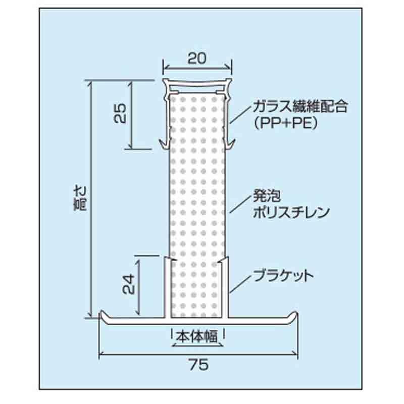 エキスパンタイ TC20 H100 L=1500 アンカータイプ 旧カーポートTZ タイセイ 代引不可エキスパンタイ  軽量設計 資材 タイセイ 代引不可｜plusyskenchiku｜02