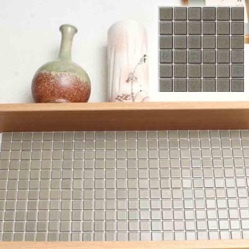 タイル 33枚入 モザイクタイル 目地シール付き 和 なごみ 薄墨色 25 502 Diy 簡単施工 裏面シール貼るだけ 藤垣窯業 Lク 代引不可 5043 プラスワイズ建築 通販 Yahoo ショッピング