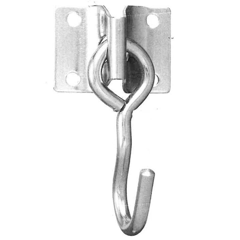 ハンモックフック Atu 51 本入 プレート型 鉄ユニクロメッキハンモックフック 鉄線材製品 吉kd プラスワイズ建築 通販 Yahoo ショッピング