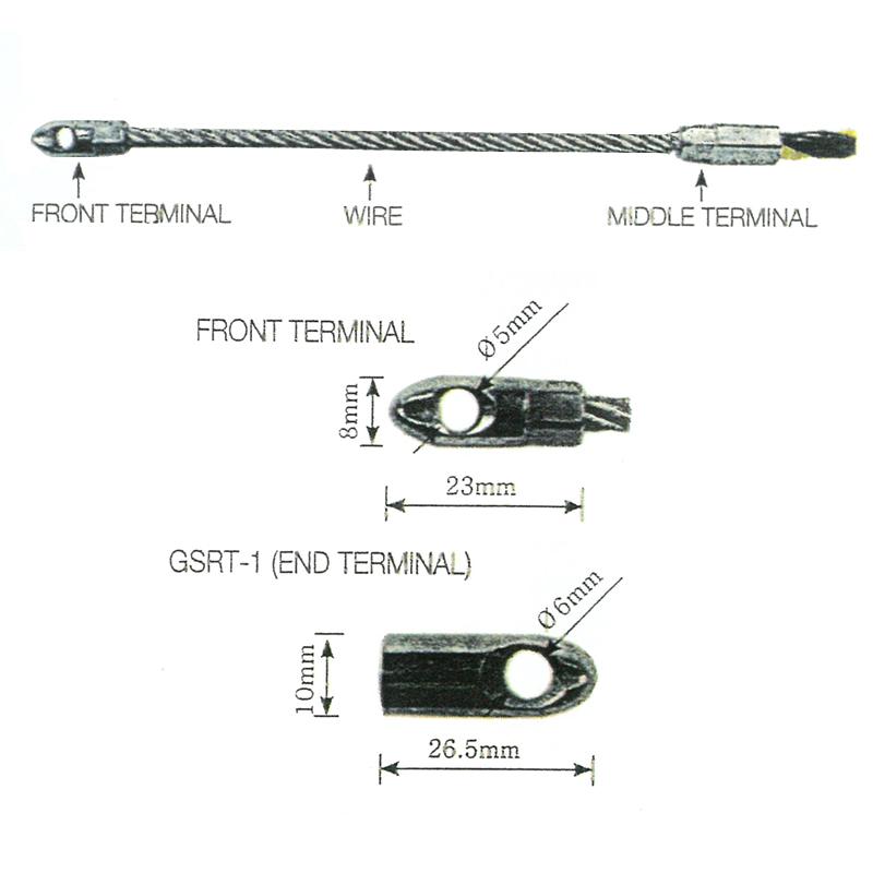 通線ワイヤー 撚線数2本 30m ロッド径5.3mm 最大荷重250kg D2-G0030 入線 呼び線 リード 電設道具 シムコH |  | 01