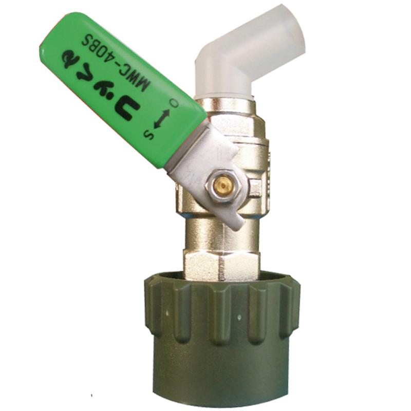 ペール缶 一斗缶用 コック 栓 コッくん Bタイプ つまみ緑色 MWC-40BS