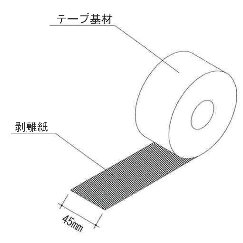 ボード　気密用　テープ　12巻入　伸縮するので揺れなどに強い　耐久性　代引不可　BKガード　個人宅配送不可　0.24mmx45mmx20m　耐候性　日本住環境　NJK