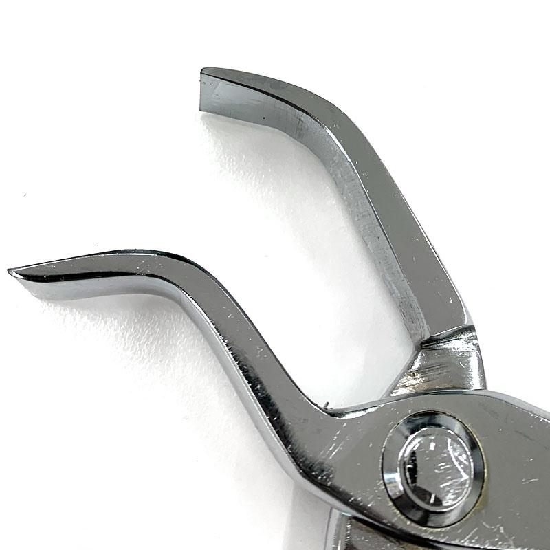 板金用 つかみ箸 掴み ニッケルクロームメッキ 15mm 017-021 板金用 つかみ箸 掴み ニッケルクロームメッキ 15mm 017-021