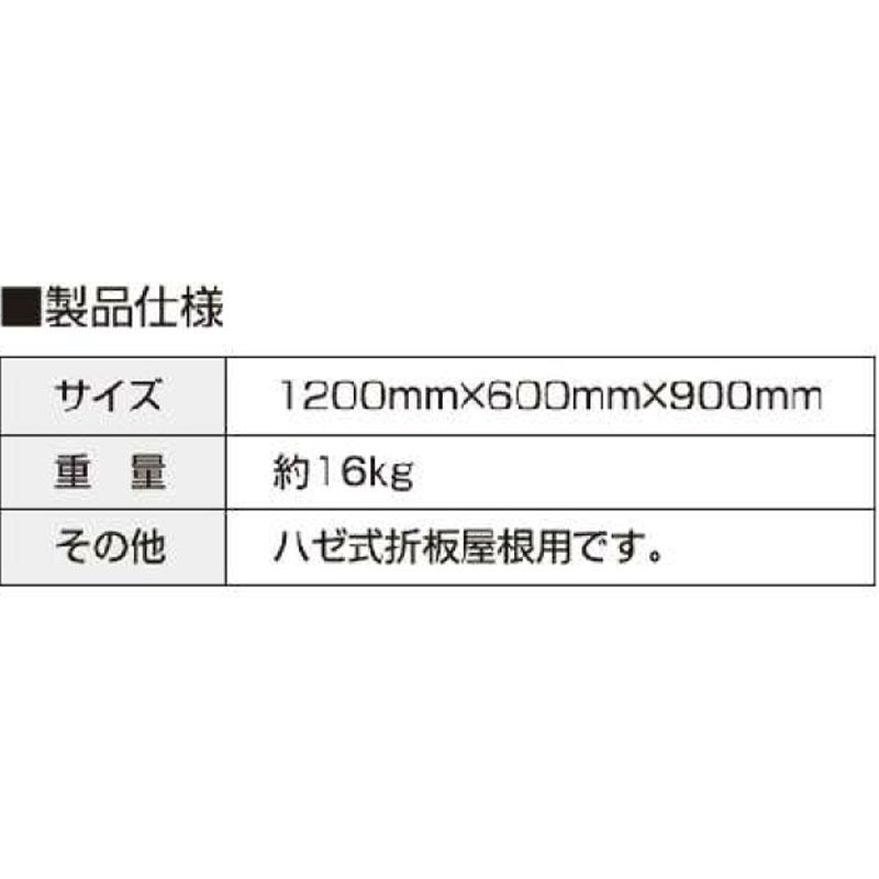 《送料込》 折半屋根運搬車 ソーラーキャリー 1200ｘ600ｘ900 17.6kg ハゼ式折半屋根用 太陽光パネル運搬 取っ手取り外し可能 サカタ製作所 代引不可 【FKP1151921894】(41441円)