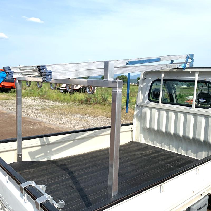 軽トラ用馬荷台 軽馬 長尺物用 耐荷重70kg 組立式 アルミ・ステンレス