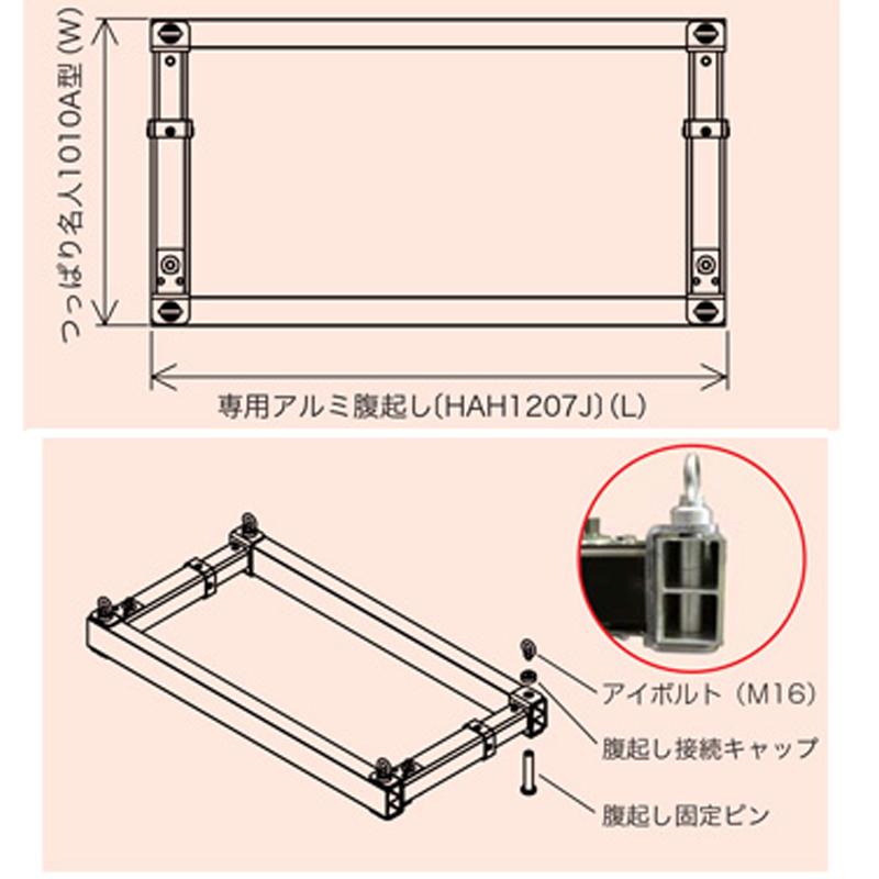 つっぱり名人 1010A型 2J3 HAG 1010A -2J3 910-1310 アルミギア式ジャッキ内蔵一体型支保工材 ホーシン 代引不可 個人宅配送不可｜plusyskenchiku｜02