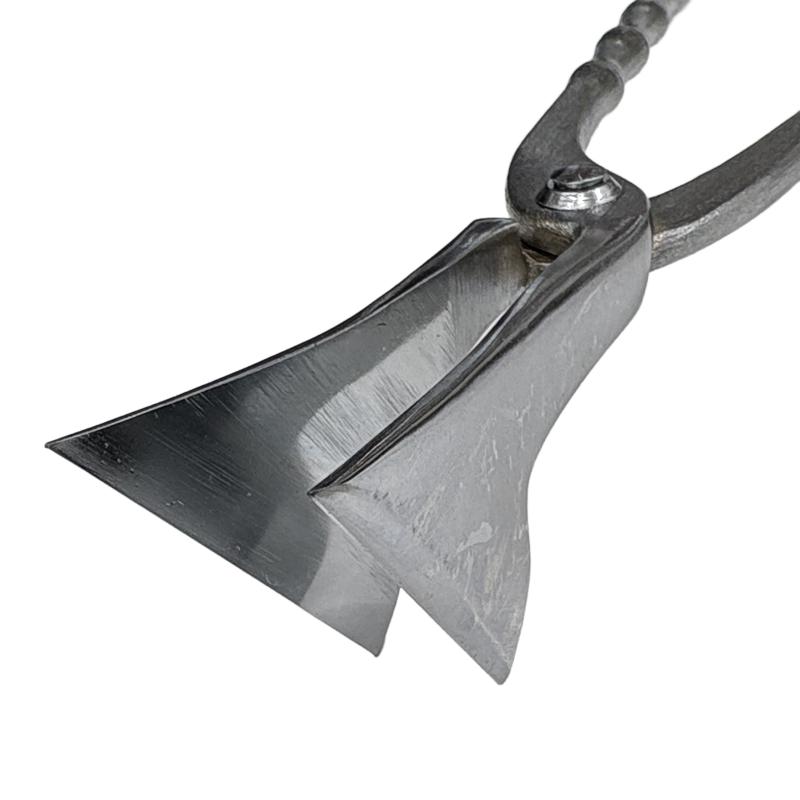 板金用 八千代折 つかみ箸 掴み ニッケルクロムメッキ M 017-351 竹